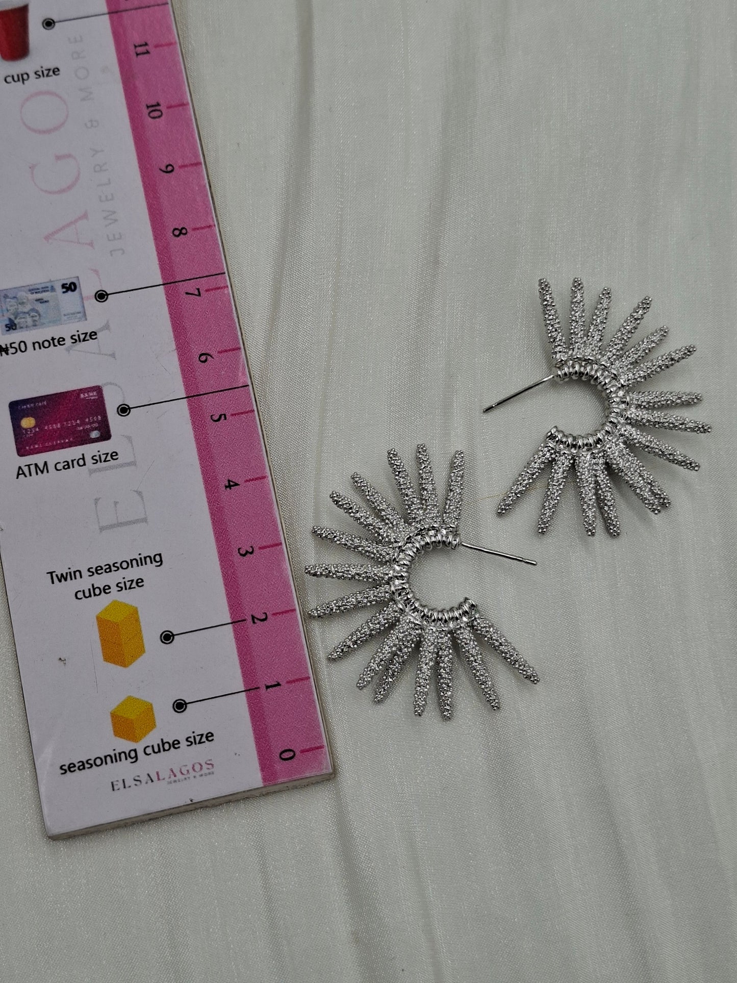 Shop Silver Spike Earring for Women at ElsaLagos in Nigeria