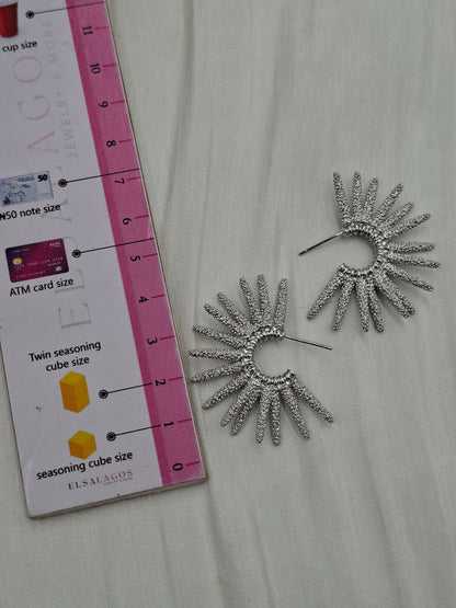 Shop Silver Spike Earring for Women at ElsaLagos in Nigeria