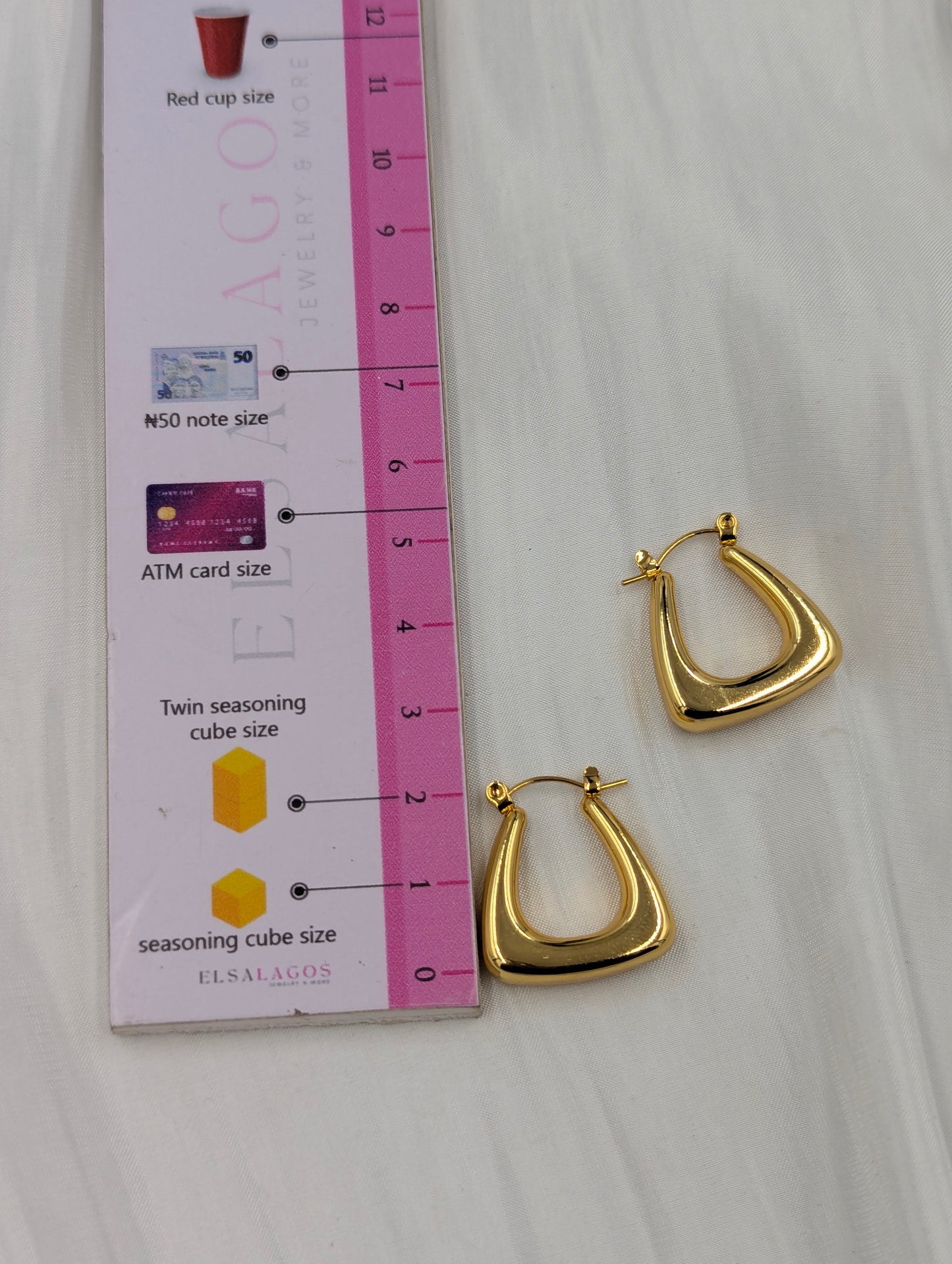 Shop Square Hoop Earring for Women at ElsaLagos in Nigeria