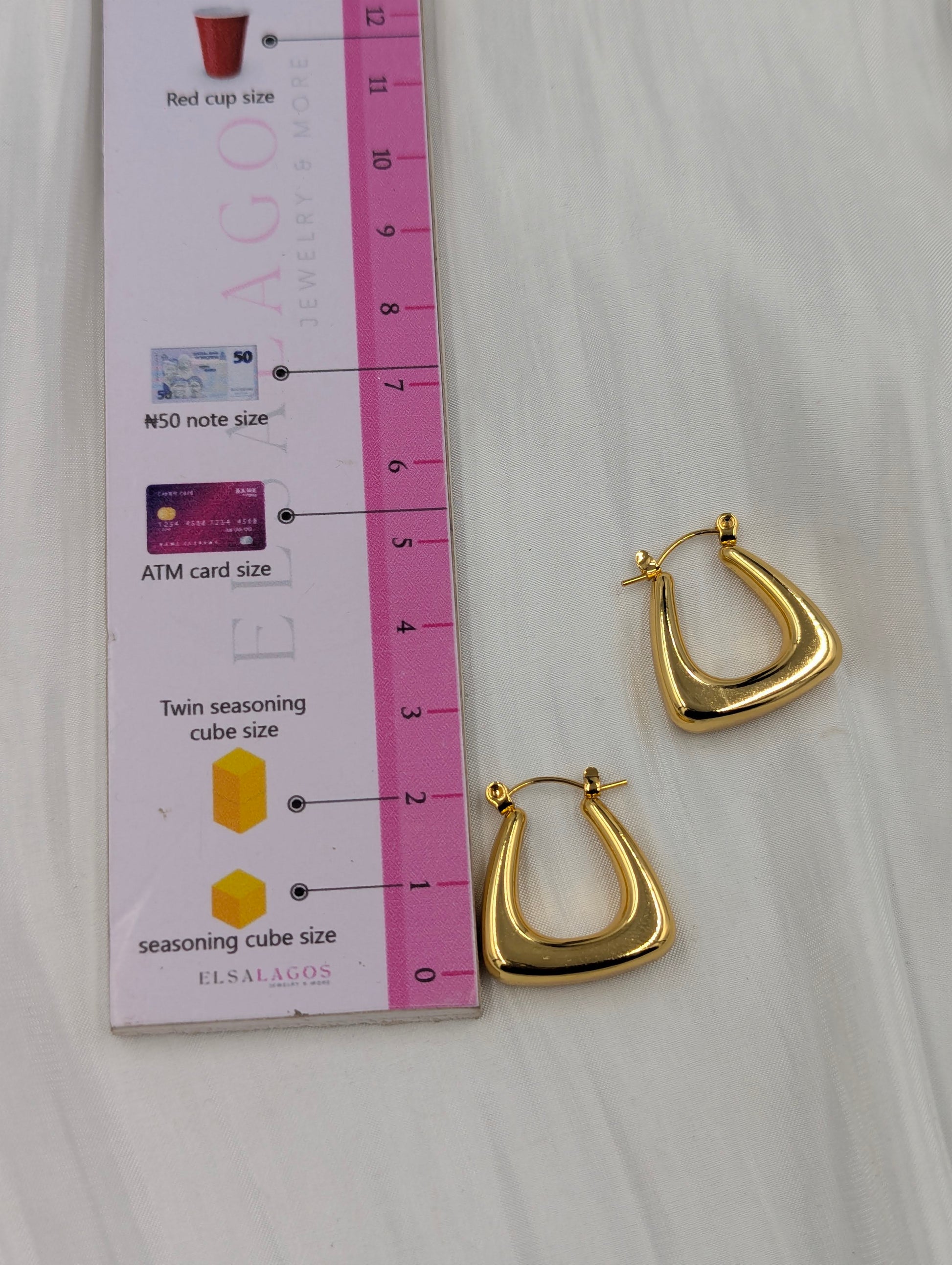 Shop Square Hoop Earring for Women at ElsaLagos in Nigeria