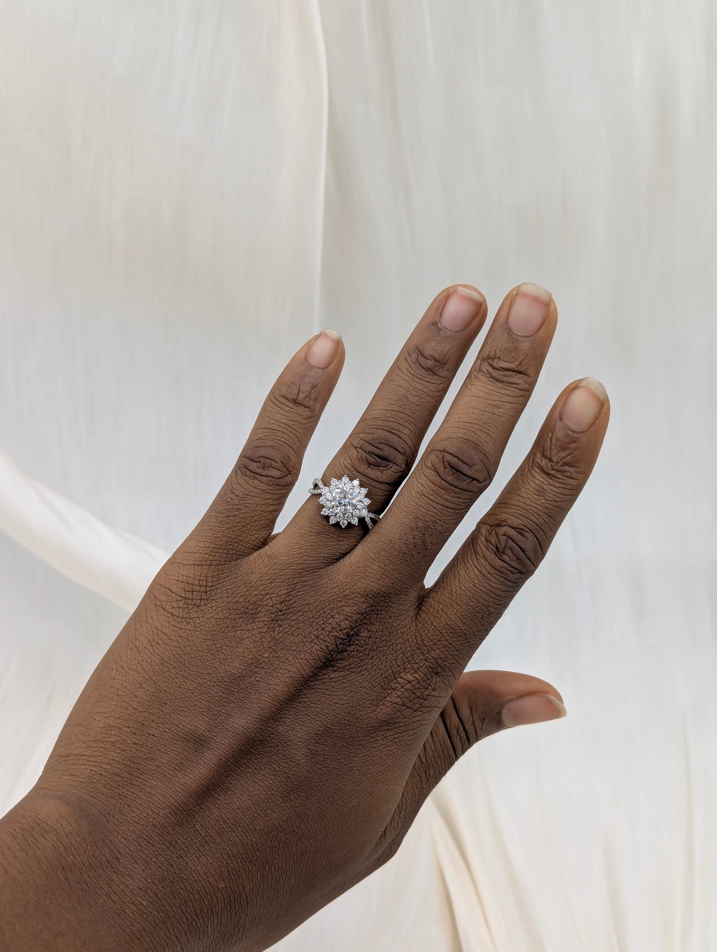Shop Tiara Moissanite Engagement Ring for Women at ElsaLagos in Nigeria