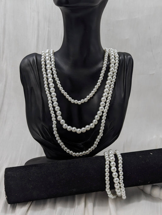 Shop Trio Pearl Necklace Set for Women at ElsaLagos in Nigeria