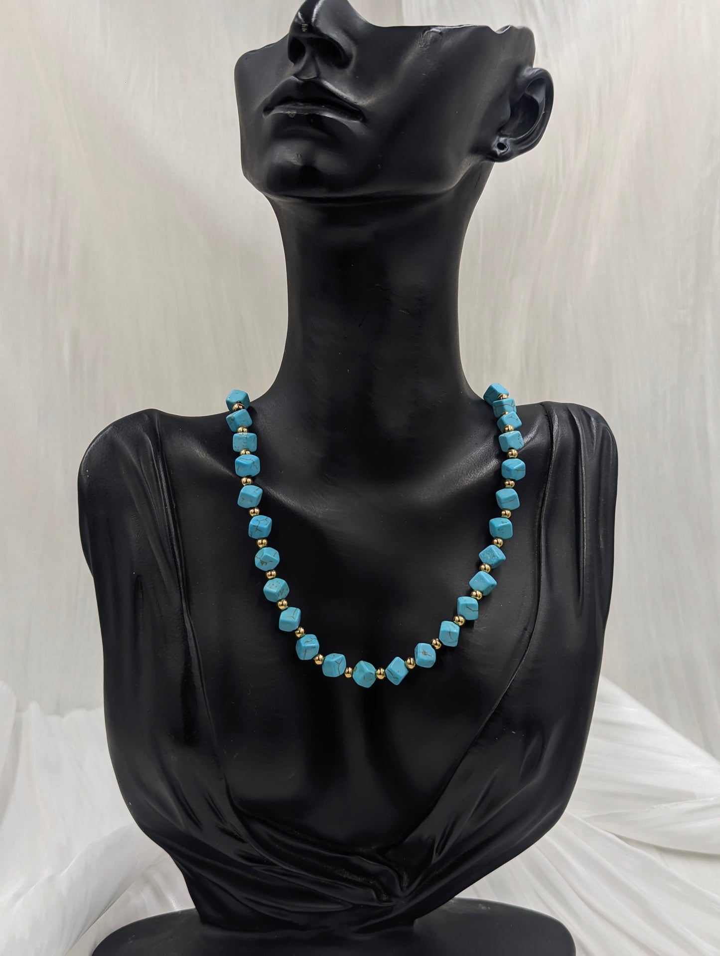 Shop Turquoise Beaded Necklace for Women at ElsaLagos in Nigeria