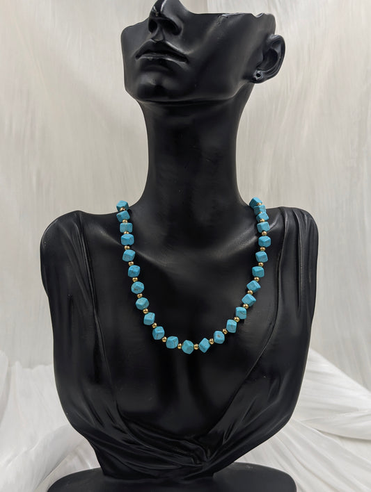 Shop Turquoise Beaded Necklace for Women at ElsaLagos in Nigeria