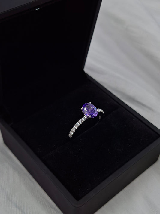 Shop Violet Radiance Zircon Engagement Ring for Women at ElsaLagos in Nigeria
