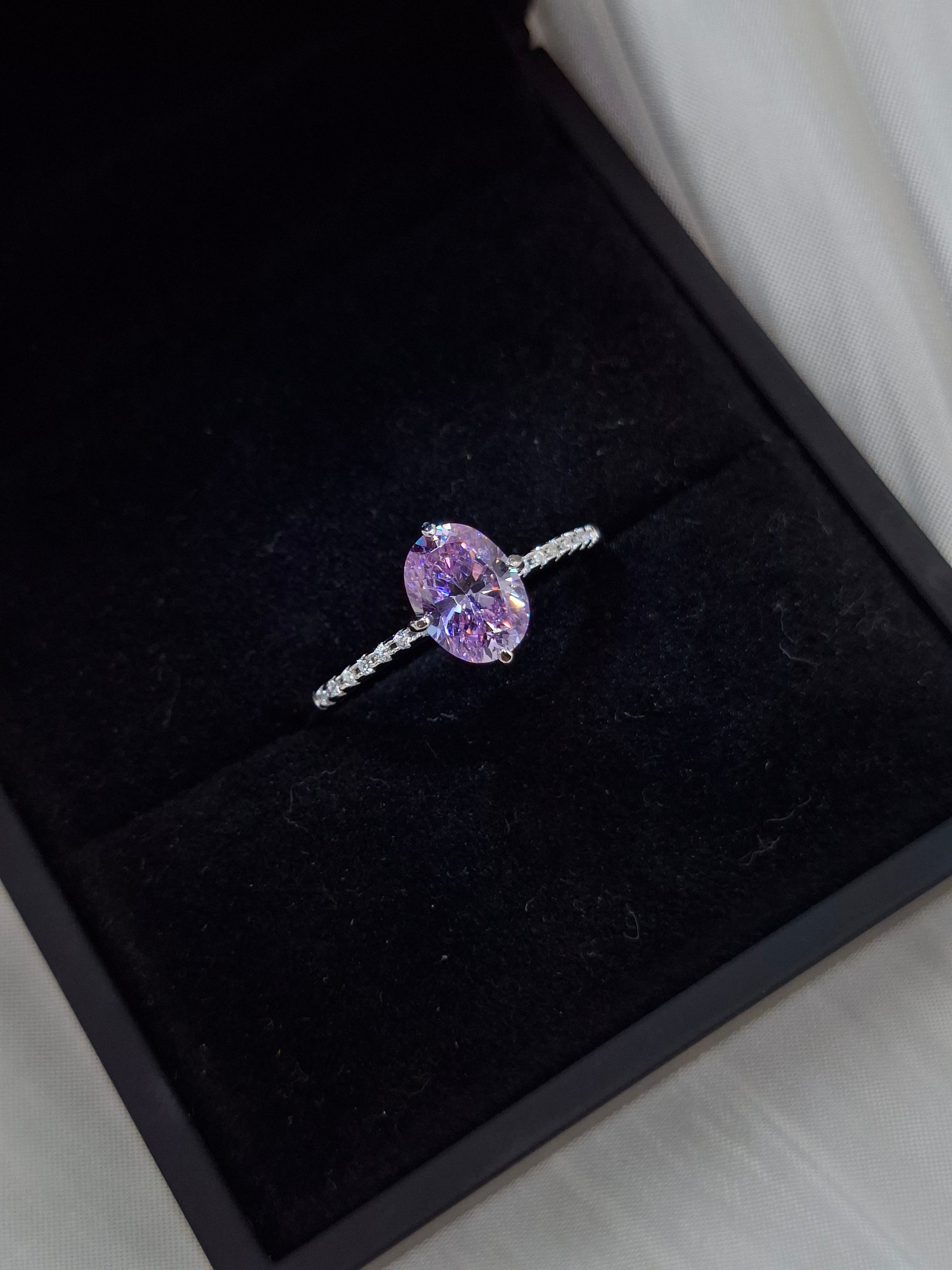 Shop Violet Zircon Engagement Ring for Women at ElsaLagos in Nigeria