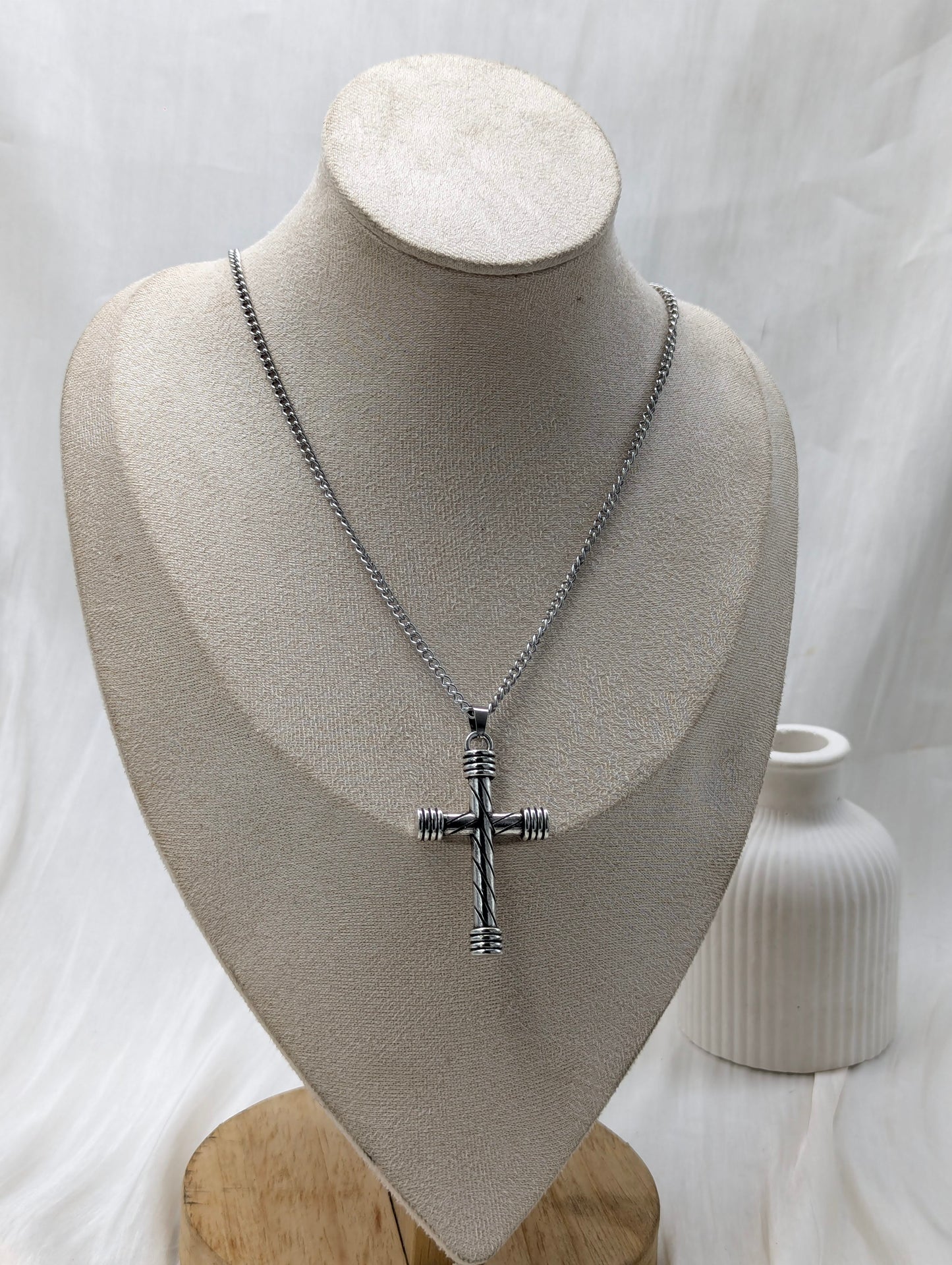 Shop Wrapped Cross Necklace for Men and Women at ElsaLagos in Nigeria