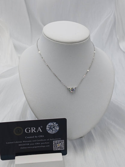 Moissanite diamond necklace