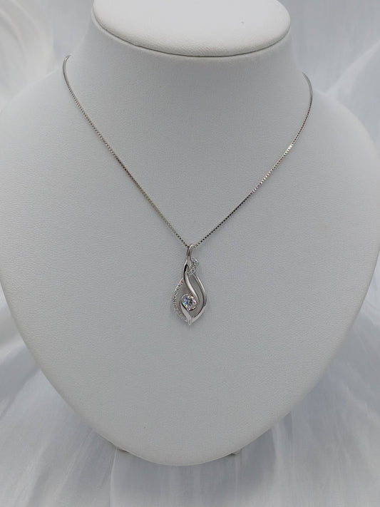 Moissanite diamond necklace