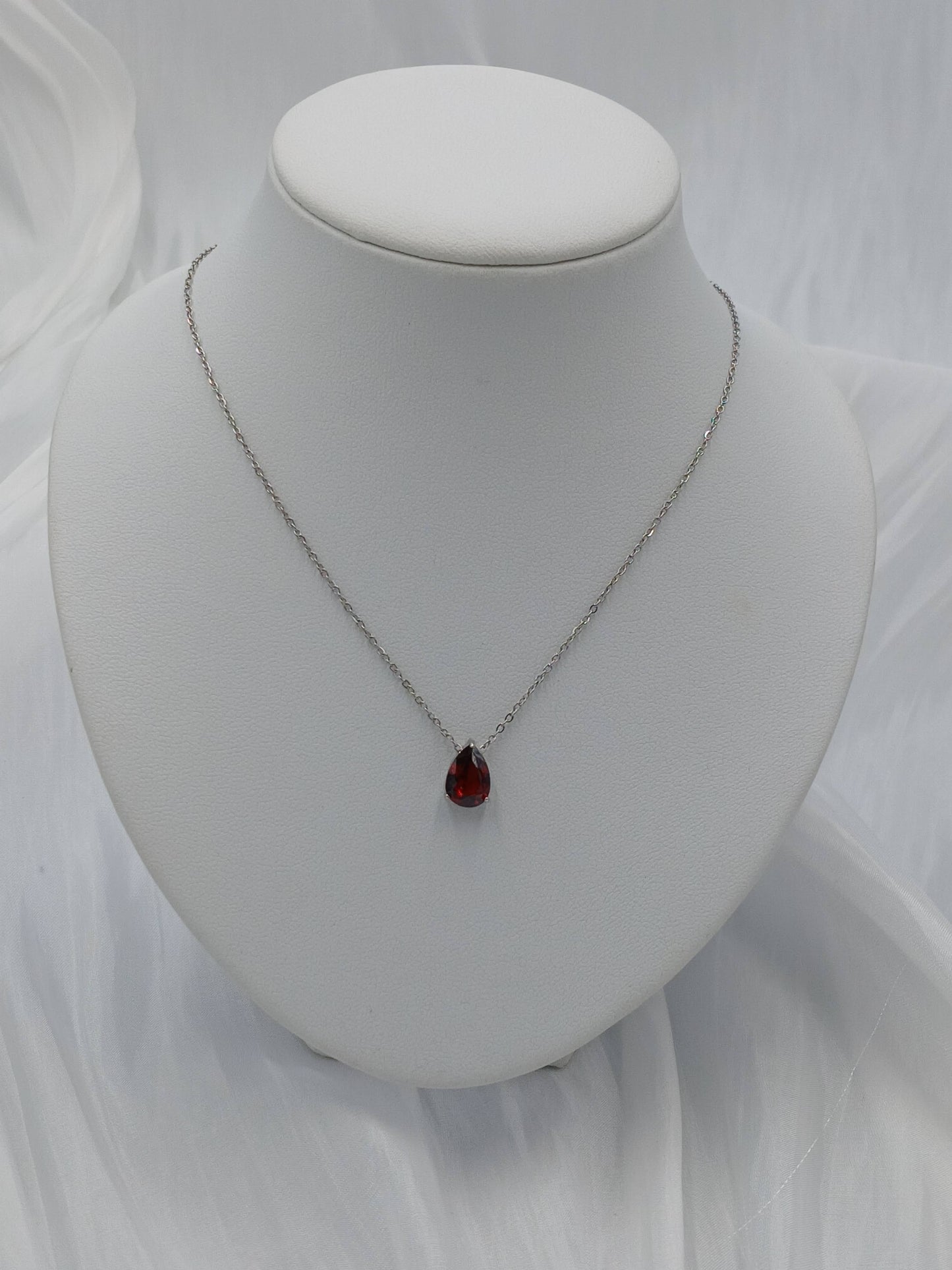January birthstone necklace