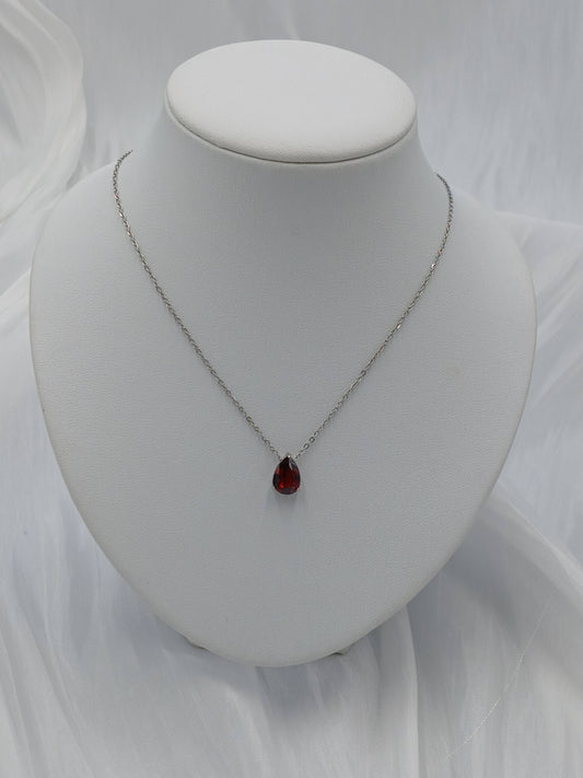 January birthstone necklace