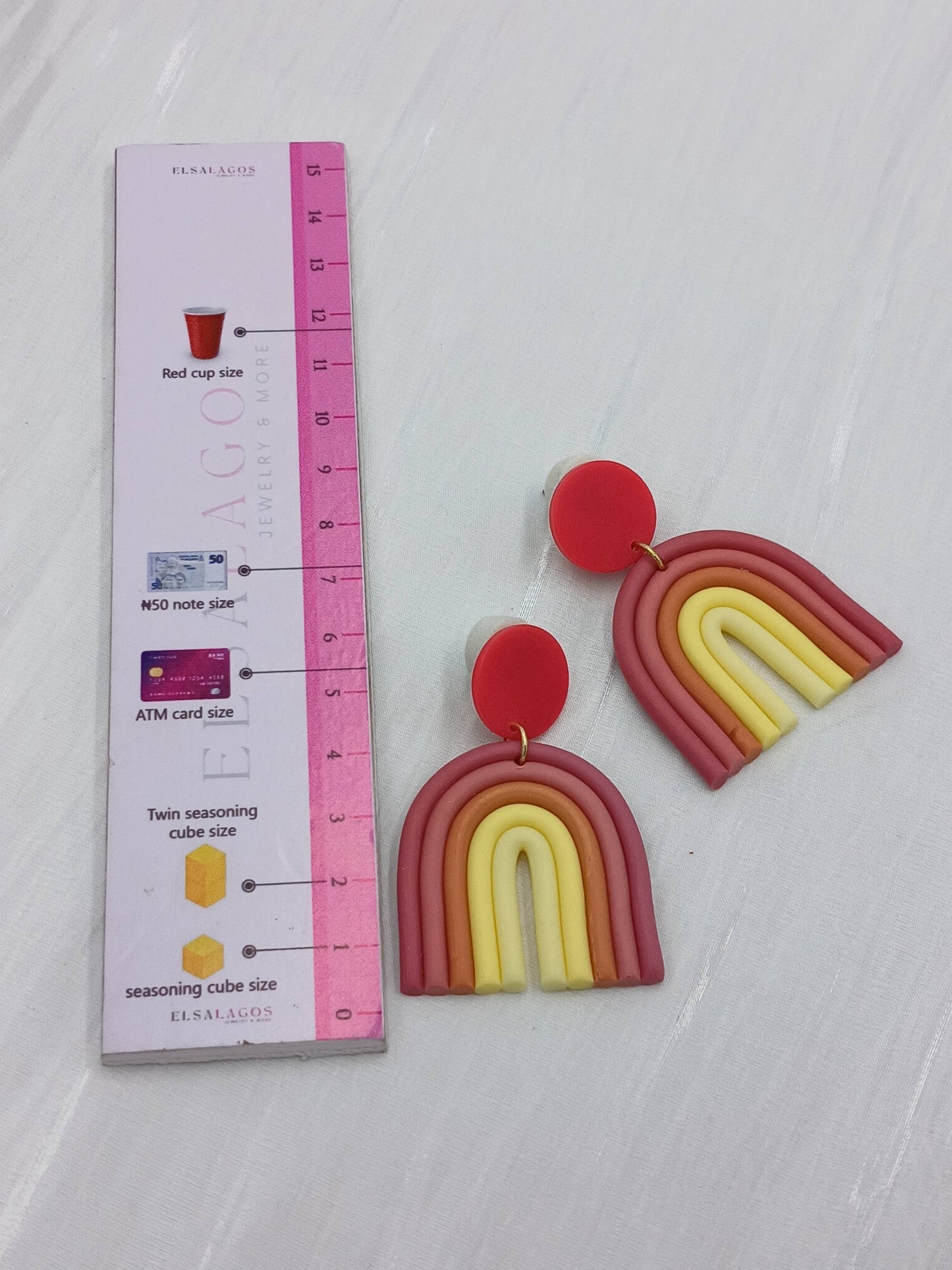 Polymer clay earrings