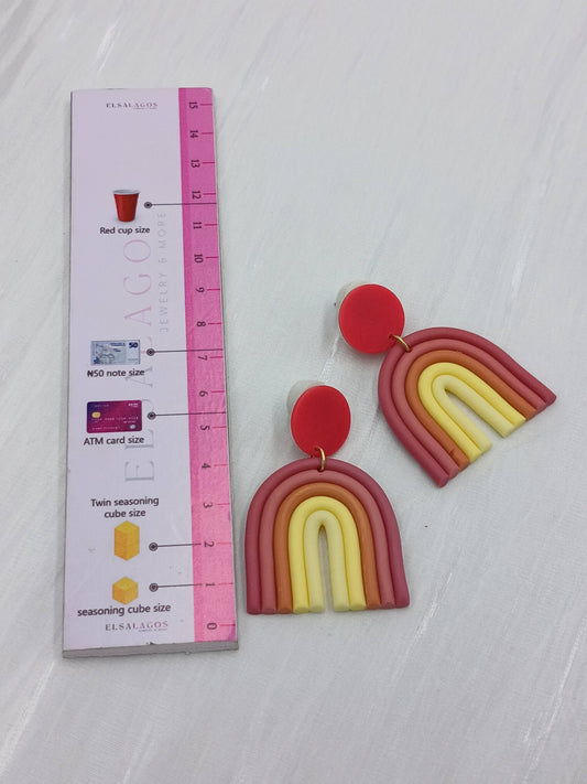 Polymer clay earrings