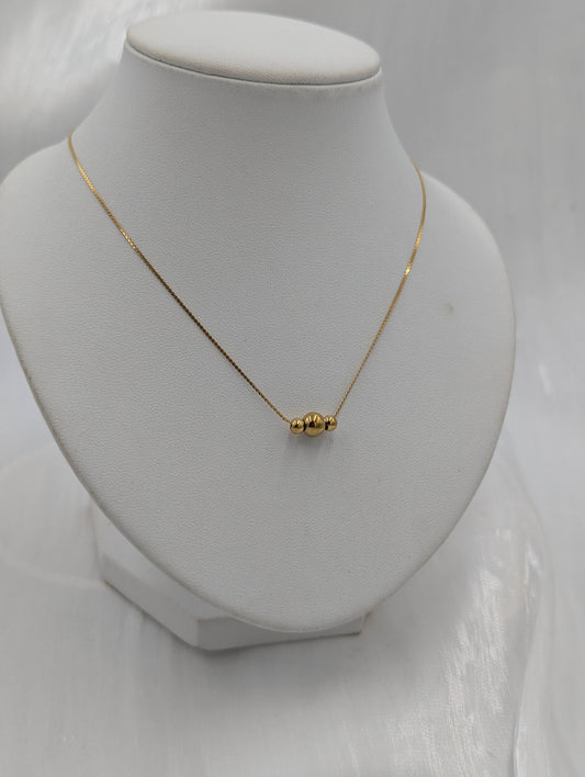 Triple Ball Necklace