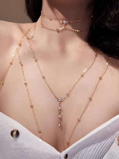 Body chain and necklace set