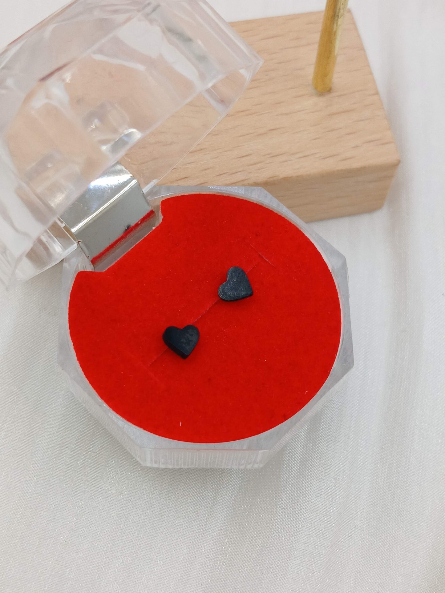 Black Heart Studs