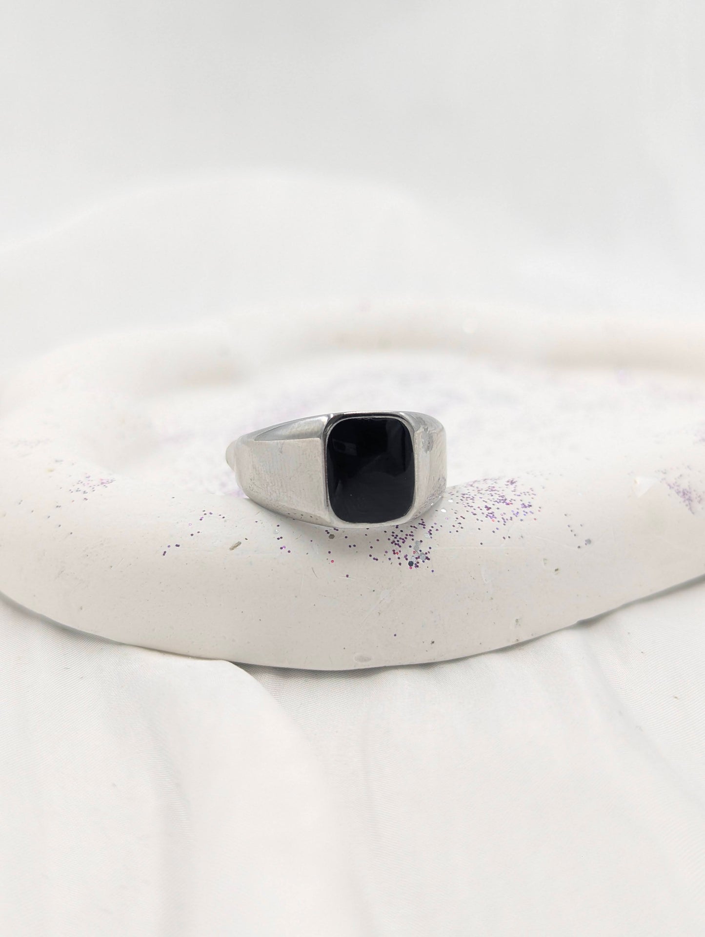 Black Stone Ring (size 11)