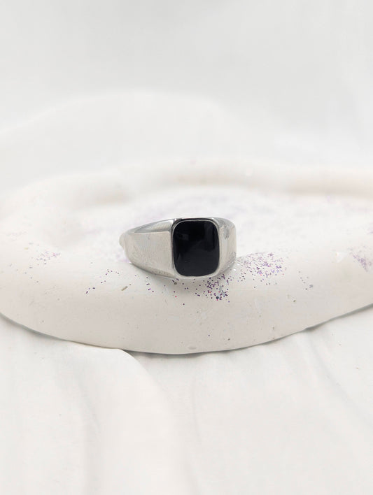 Black Stone Ring (size 11)