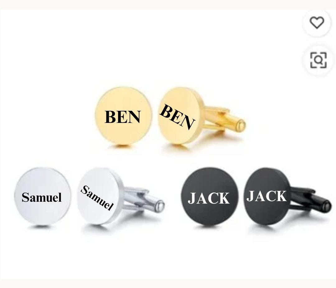 Customizable Cufflinks