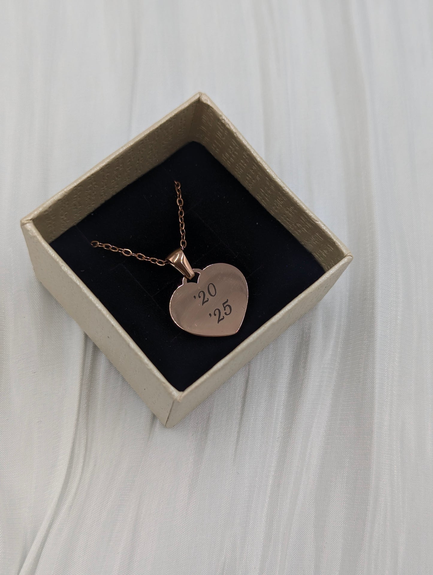 Customizable Mini Heart Necklace