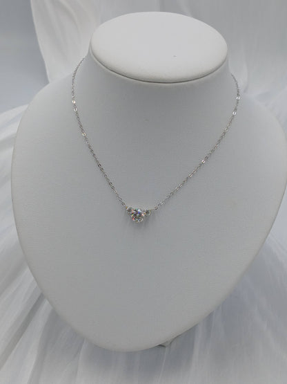 Moissanite diamond necklace
