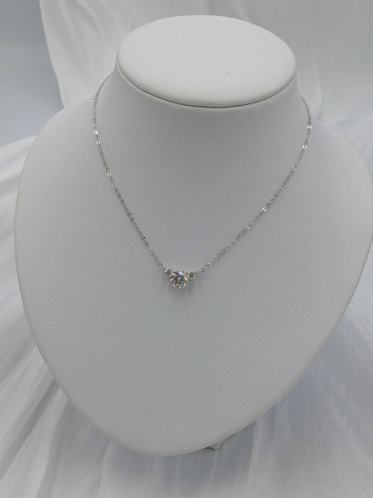 Moissanite diamond necklace