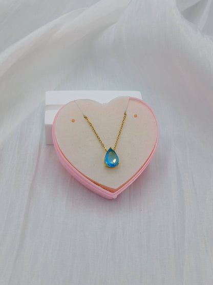 December birthstone necklace