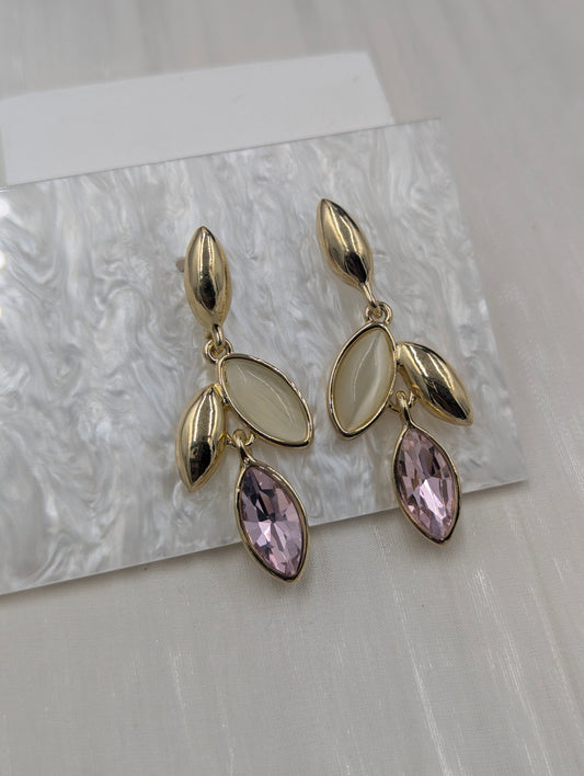 Flower Gem Earrings