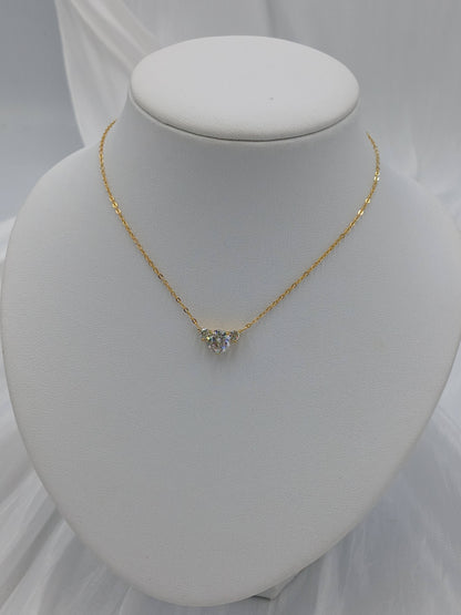 Moissanite diamond necklace