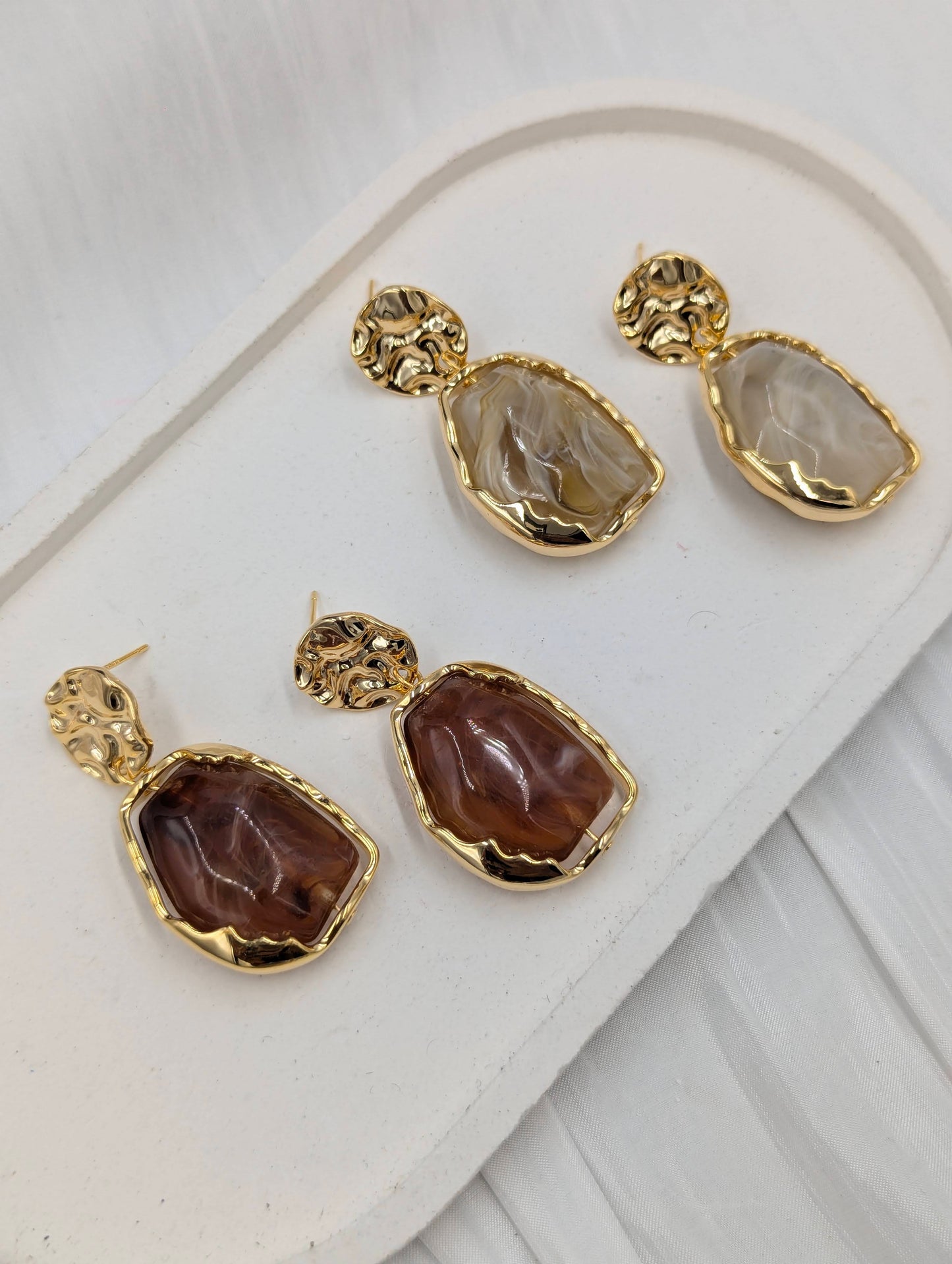 Geometric Resin Earrings