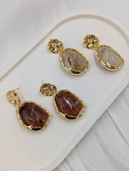 Geometric Resin Earrings