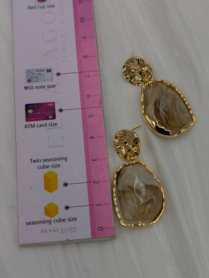 Geometric Resin Earrings