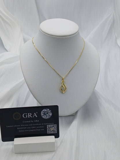 Moissanite diamond necklace