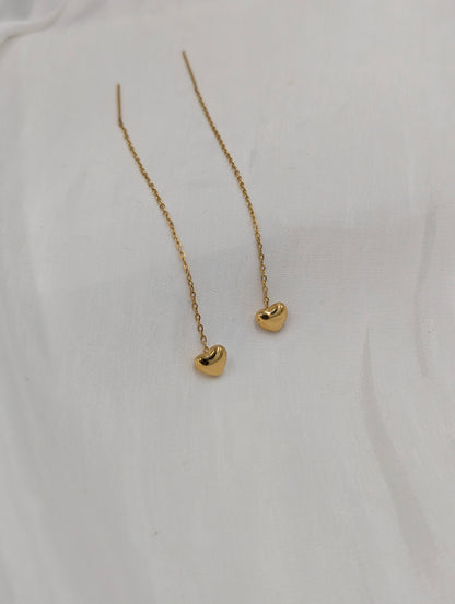 Heart Threader Earring