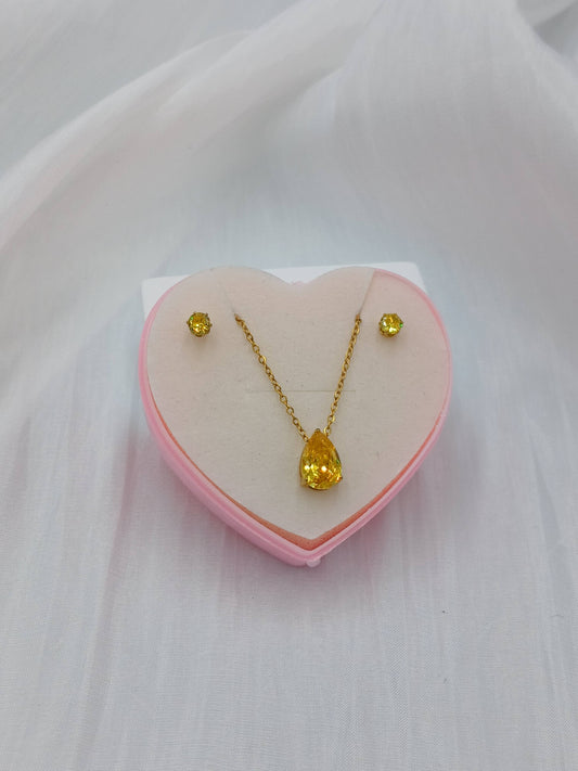 November birthstone necklace