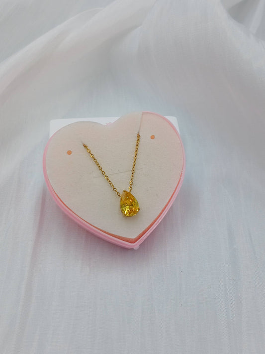 November birthstone necklace