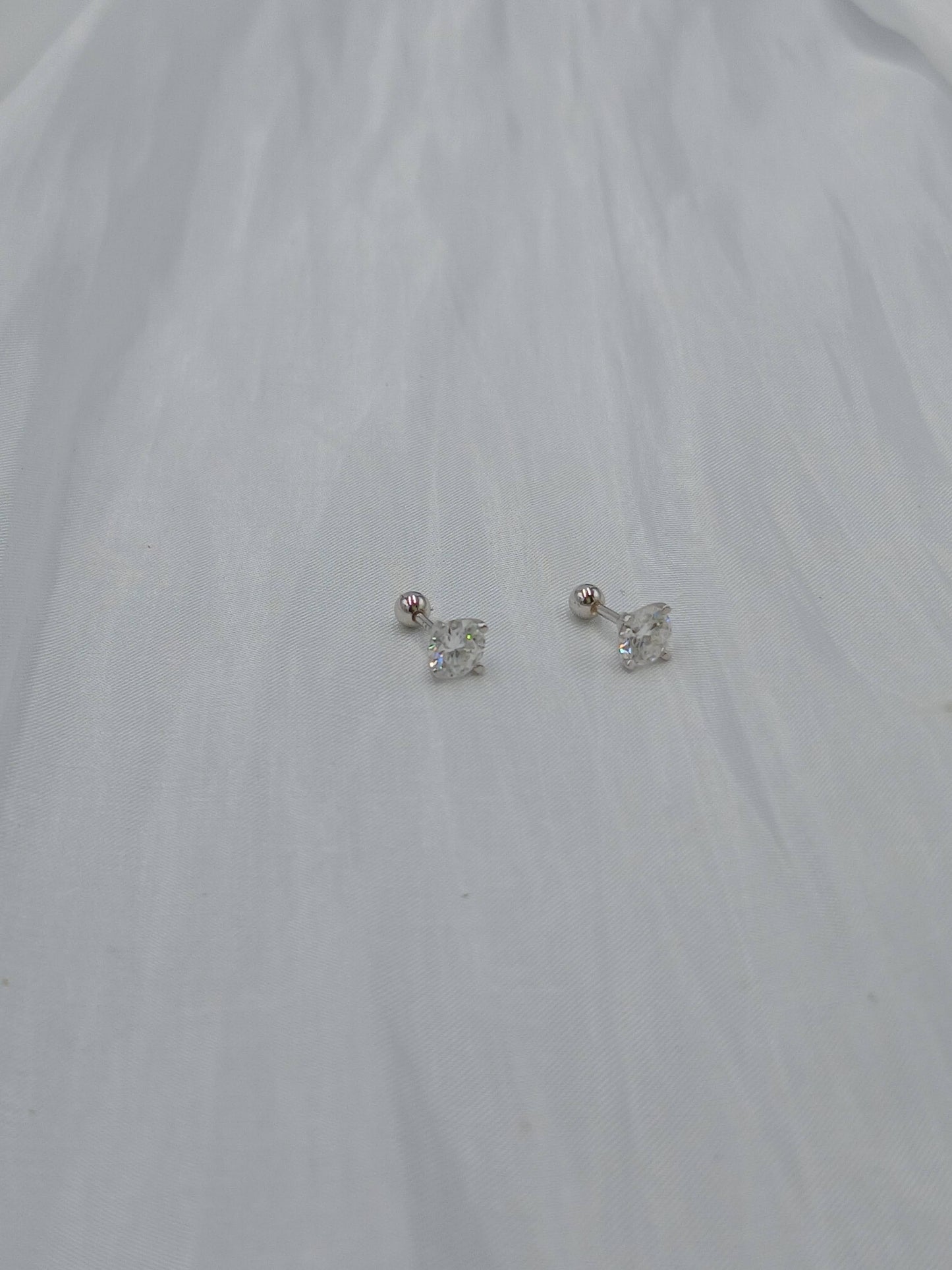 Moissanite diamond earrings