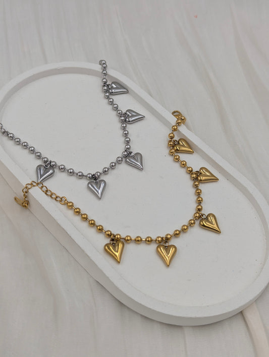 Heart Charm Bracelet
