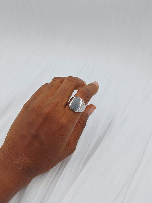 Rectangle Signet Ring (size 9-10)