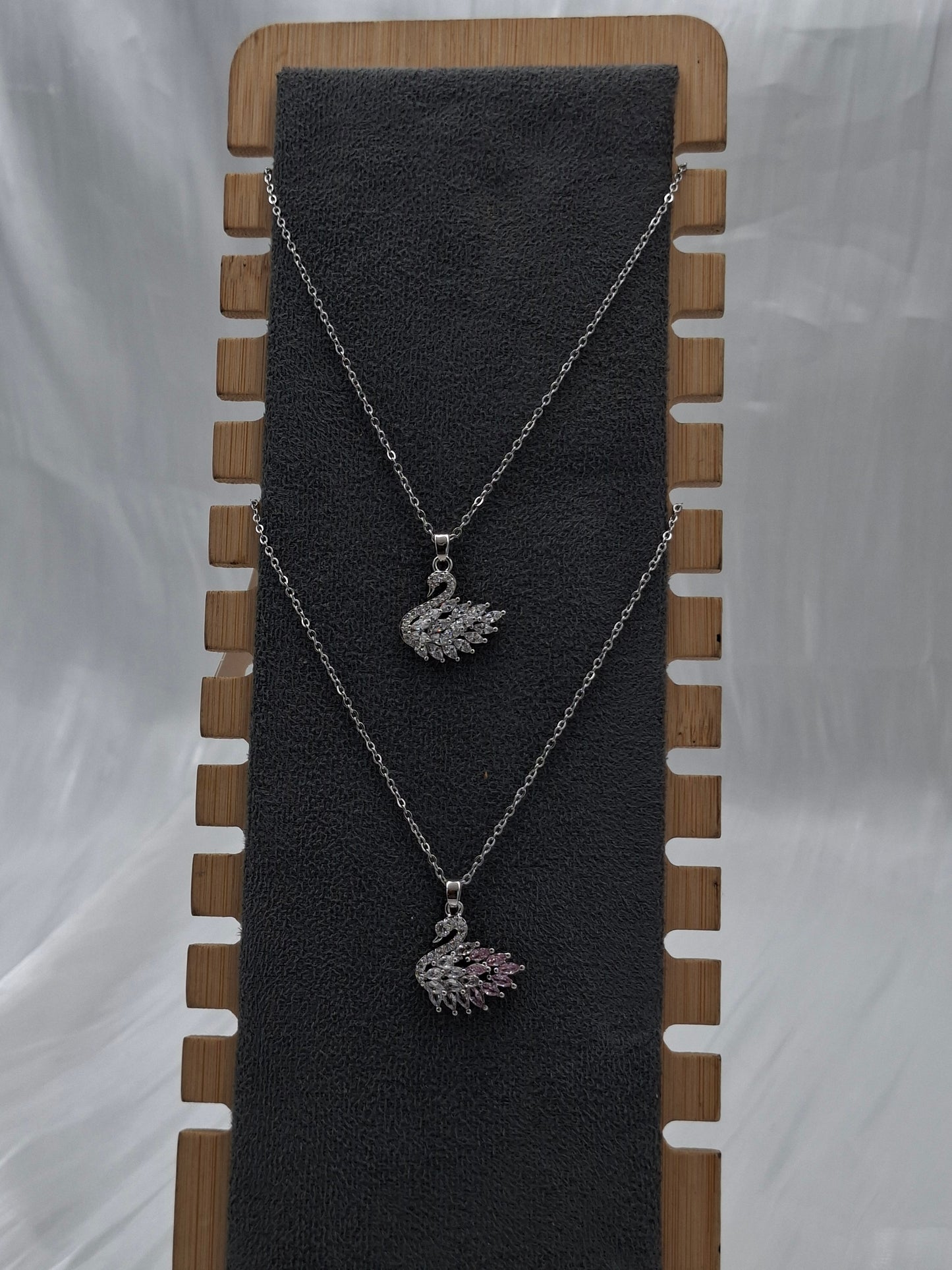 Silver Swan Necklace
