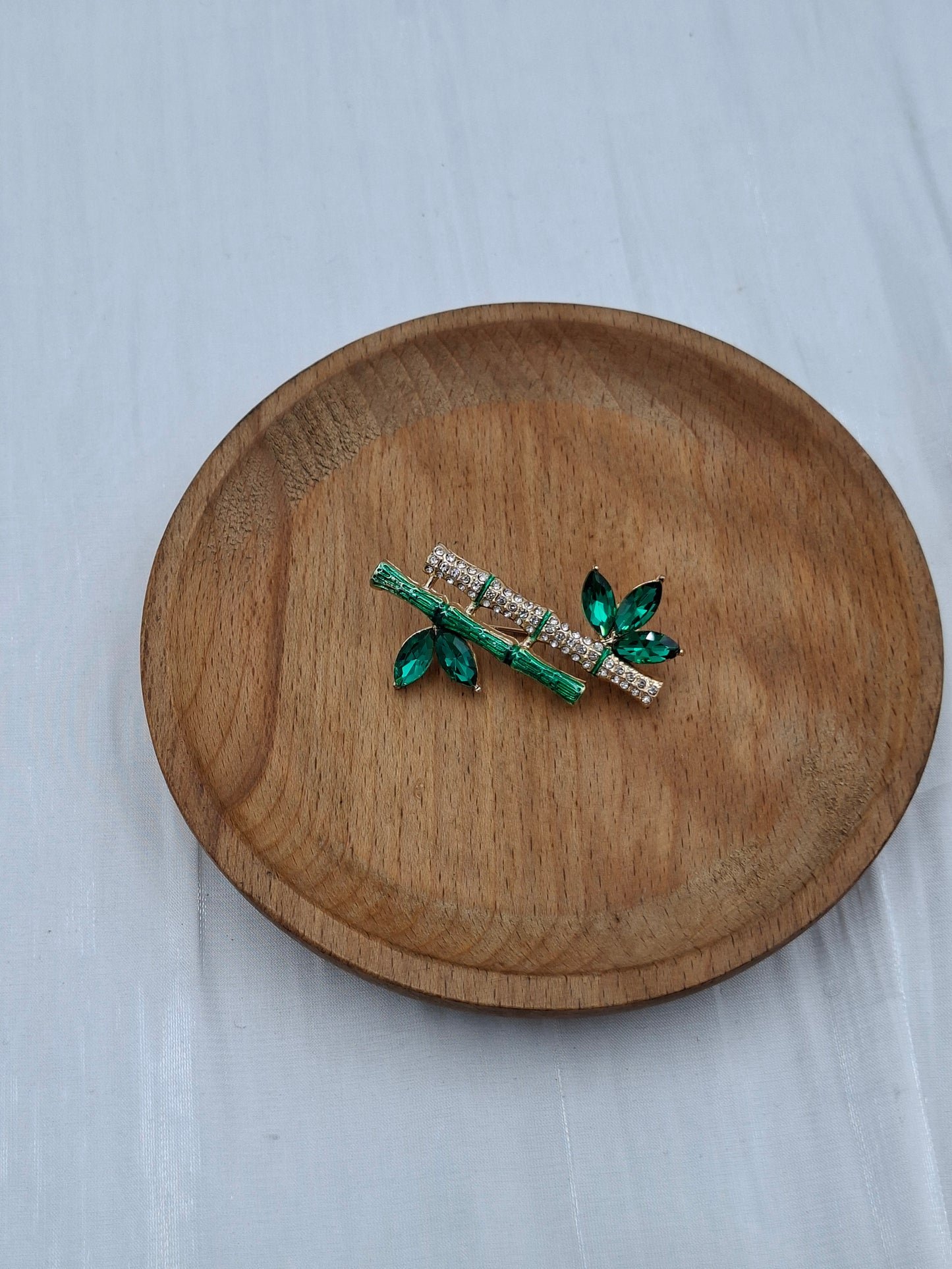 Emerald Tree Brooch