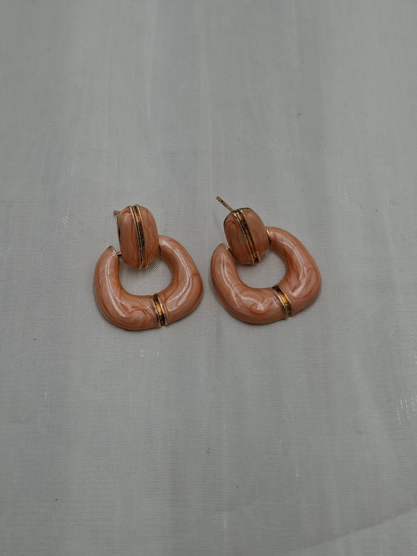 Dainty Peach Earrings