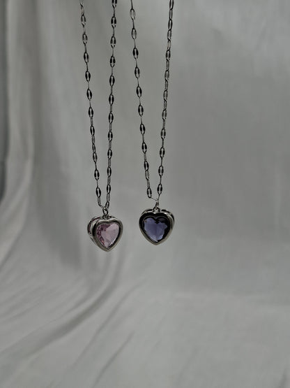 Glass Heart Necklace