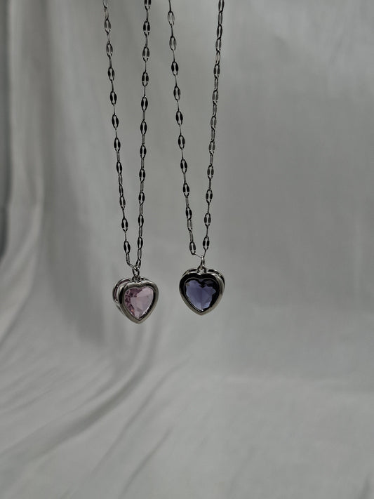 Glass Heart Necklace