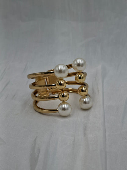 Gilded Pearl Bangle