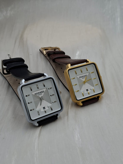 Hermes Leather Wristwatch