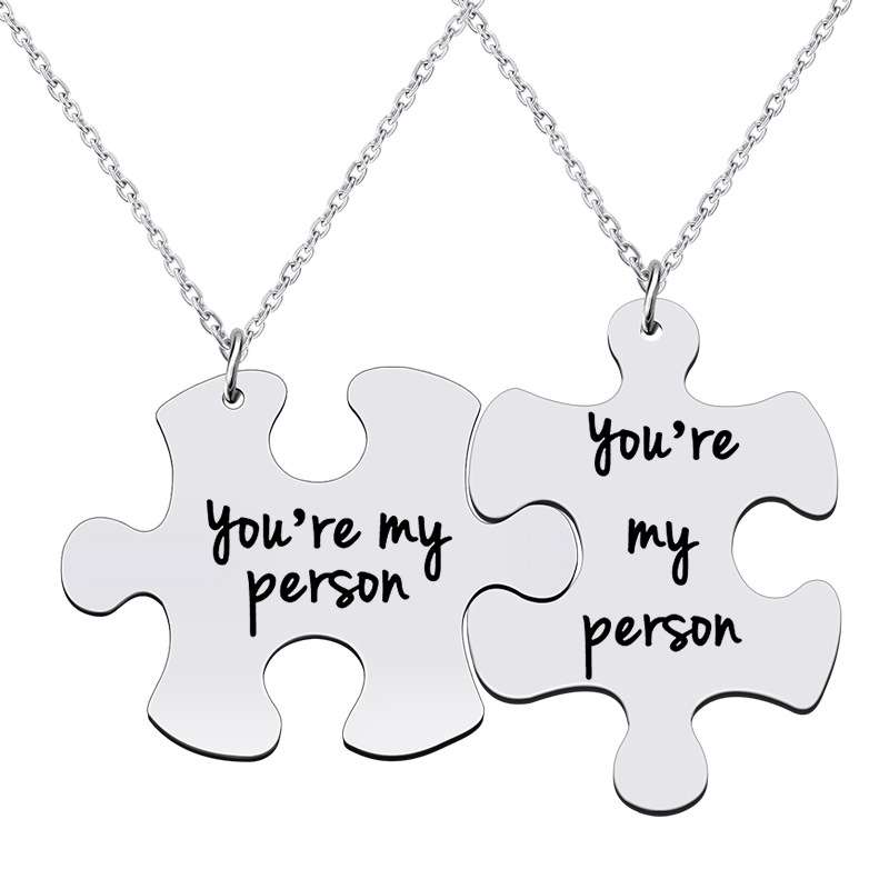 Jigsaw Couple Necklaces