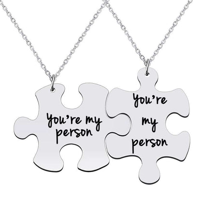 Jigsaw Couple Necklaces