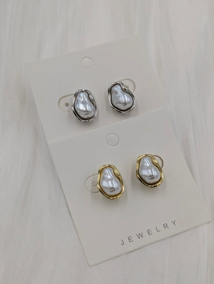 Pearl Clip On Earrings