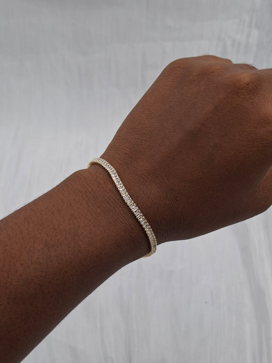 Gold Tennis Bracelet